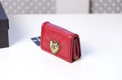 Dolce & Gabbana Runway Red "Devotion" DG MICRO Wallet Purse Bag RRP $1,895 - Image 1 of 4