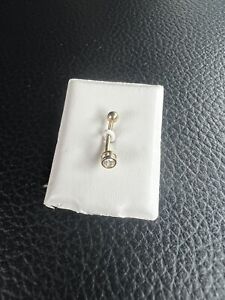 14k Yellow Gold Plated Silver 2.22Ct Round Cut Lab Created Diamond Belly Button