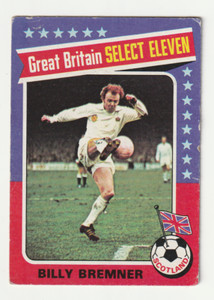Topps Football Trade Card Red Back GB Select XI No. 197 Billy Bremner Leeds Utd