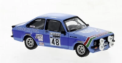 MODELLINO AUTO STATICO BREKINA FORD ESCORT RS #48 RAC RALLY 1980 STUART 1:87 - Immagine 1 di 4