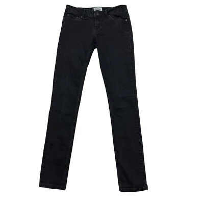 Jeans Aeropostale Júnior Tamanho 1/2 Bayla Preto Skinny Stretch Denim - Imagem 1 de 4