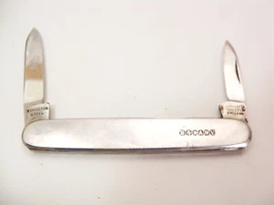 Navaja de bolsillo vintage John Watts Sheffield England 3” 2 hojas de acero inoxidable B4ANY - Imagen 1 de 7