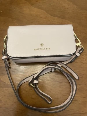 Cartera bandolera Spartina de cuero rosa suave Foto 1 de 4