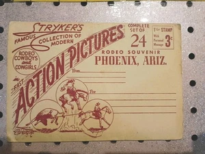 Carpeta de PCs vintage de fotos de acción de STRYKER 20+ recuerdo RODEO vaquero y vaquera - Imagen 1 de 6