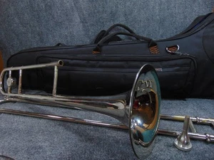 Olds Studio Posaune PLAYFERTIG Mundstück Koffer Neusilber 1965 Fullerton - Bild 1 von 24