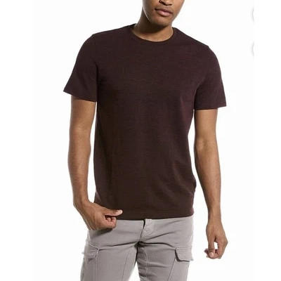 Camiseta THEORY Para Hombre CLAEY O Lounge Slub en Borgoña-Talla X-Grande Foto 1 de 4