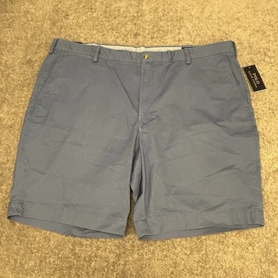 Polo Ralph Lauren Shorts Mens 46B BIG Blue Stretch Classic Fit Chino Pony NEW$98 - Image 1 of 4