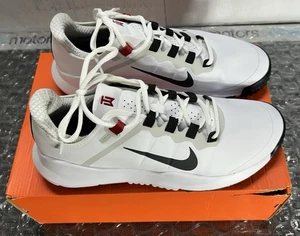 Nike TW 13 Tiger Woods Men's Golf Shoes Size 9.5, White/Black/red - Picture 1 of 21
