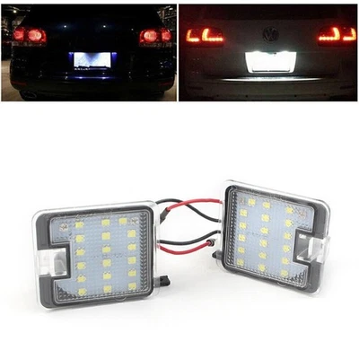 2Pcs 12V LED Rear License Plate White Lights for Ford S-MAX C-MAX Kuga Mondeo - Image 1 of 4