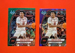 🔥Karter Knox -2025 Bowman Chrome U - Purple Lava & Green Shimmer Arkansas - Bild 1 von 6