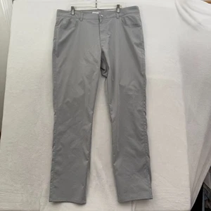 Peter Millar EB66 Chino Pants Mens 38x32 Gray 5 Pocket Golf Performance Casual - Picture 1 of 13