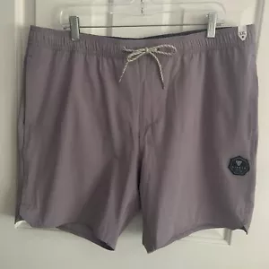 NWT Vissla Ecolastic Gray Board Shorts Trunks Men size XXL 2XL - Picture 1 of 21
