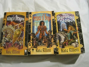 Lot of 3~Crown of Stars series Kate Elliott~Volume 1-3~Dragon Dog Stone~LBDP6 - Picture 1 of 5