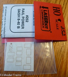 American Model Builders #252 Pre-Masked Laser-Cut Acrylic Glazing Window Set - Picture 1 of 1