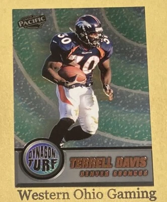 1998 Pacific Terrell Davis #4 Dynagon Turf - Image 1 of 2