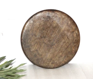 Antique Wooden Chapati Bread Rolling Plate Original Old Hand Carved - 16637 - Picture 1 of 6