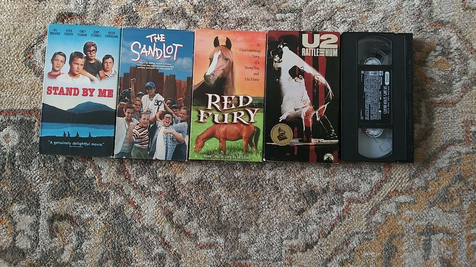 Lot 4 Vintage Stand by Me vhs Red Fury u2 Rattle And hum Six Days Seven Nights - Image 1 of 1