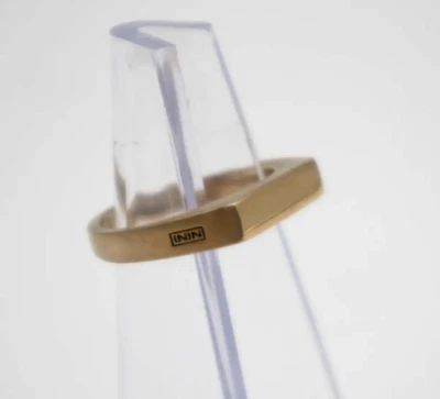 Anillo de sello de latón NÚMERO (N)INE talla 7 Foto 1 de 3