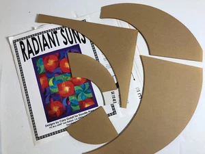 Radiant Suns Acrylic Quilt Template, Cara Gulati for Doodle Press, Vintage 2002 - Picture 1 of 3