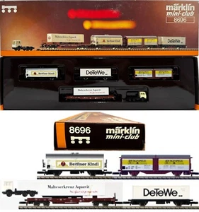 Marklin Z Scale 8696 5 PIECE FREIGHT CAR SET Original Box C8 - Picture 1 of 1