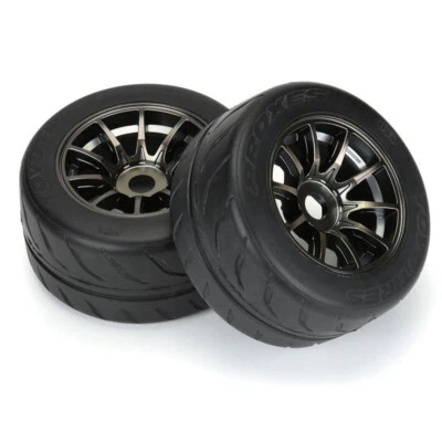 Pro-Line 10200-11 1/7 Toyo Proxes R888R Tires Spectre Gunmetal 17mm Wheels (2) - Image 1 of 4