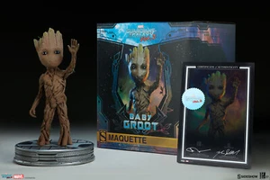  SIDESHOW BABY GROOT LIGHT UP DIORAMA 400314  LOW #3 NEW FACTORY SEALED INSERT - Picture 1 of 12