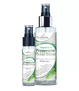 Organic 100% Peppermint Floral Water DUO 30 &150ml Headaches Antiseptic Cooling - Picture 1 of 6