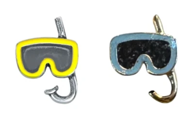 Origami Owl SCUBA DIVING SNORKLE SWIM MASK Floating Enamel BEACH & OCEAN Charm - Image 1 of 2