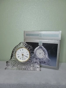 Madison Avenue Countess Leaded Crystal Mantel Clock (works) - Picture 1 of 5