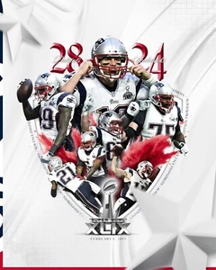 New England Patriots Super Bowl XLIX Champs Collage 8x10 NFL Football Foto - Bild 1 von 1