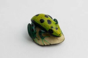 Wounaan Indischer Fleckfrosch Tagua Schnitzerei Panama - Bild 1 von 4