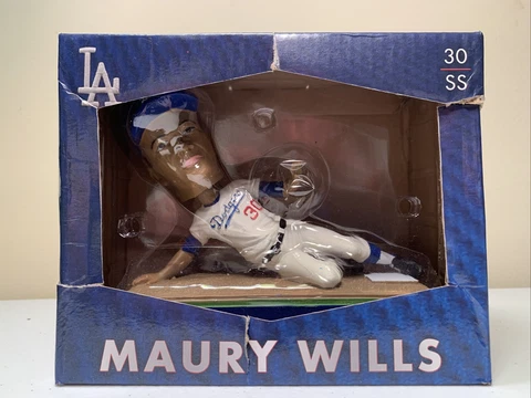 Brooklyn Dodgers Maury Wills Bobblehead 2015 Shortstop 30 MLB SGA LA Dodgers Cover