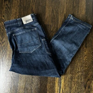 Duluth Trading Jeans Mens 40x30 Blue Denim Ballroom Double Flex Work Wear Casual - Picture 1 of 8