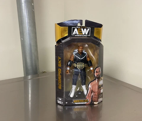 Jazwares AEW Unrivaled Scorpio Sky 6" Wrestling Action Figure -New- Series 5 Cover