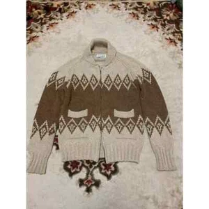 2012 AW Maison Margiela 100% Camel Hair Cowichan Knit Cardigan Size Small Mint - Picture 1 of 6