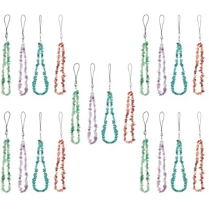 Set of Key Chain Bead Mobile Pendant Beaded Phone Wrist Strap - Zdjęcie 1 z 12