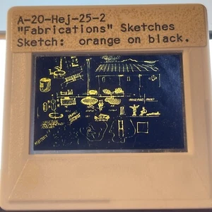 John Hejduk “Fabrications” Sketch American Architecture 35mm slide - Picture 1 of 3