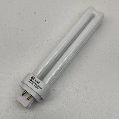 (4-Pack) GE F26DBX/830/ECO4P Fluorescent 26W Lamp Light Bulb 4-Pin G24q-3 3000K - Image 1 of 4