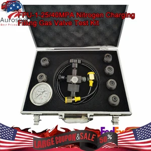 Kit de prueba de válvula de gas de llenado de carga de nitrógeno acumulador hidráulico UNF7/8 7IN1 - Imagen 1 de 14