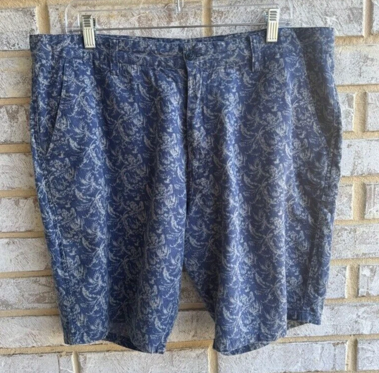 Pantalones cortos informales Toscano de lino frente plano para hombre talla 38 Foto 1 de 4