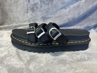 Nuevo Dr Martens Negro Hydro Blaire Slide 3 Hebillas Para Mujer Talla 10 SOLO ZAPATO IZQUIERDO Foto 1 de 4