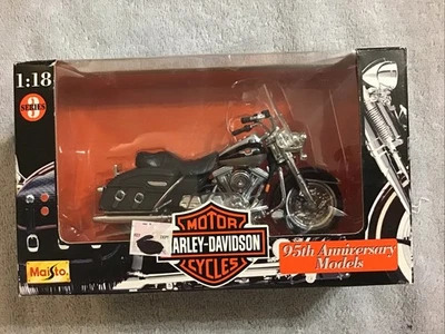 Harley-Davidson Maisto Road King 1998 motocicleta 95 serie 1/18 3 Foto 1 de 3