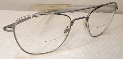 Gafas de aviador RANDOLPH ENGINEERING EE. UU. AVIADOR CROMO MATE MARCO PILOTO 5 1/2 Foto 1 de 4