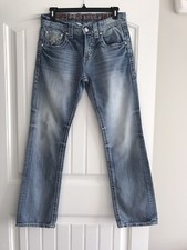 ROCK REVIVAL COTTON JEROME STRAIGHT POCKETS MEN'S JEANS SIZE 33