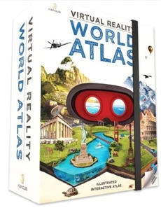 Abacus Brands Virtual Reality World Atlas - Illustrated Interactive VR Atlas - Picture 1 of 10
