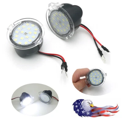 2X For Ford F150 Edge 2009-14 LED Side View Under Mirror Puddle Lights Indicator Foto 1 de 4