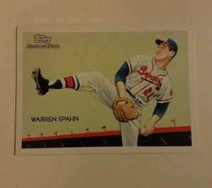 2010 Topps National Chicle Warren Spahn #214 Boston Braves - Picture 1 of 1