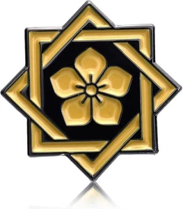 Pin Anstecker Ryoma Sakamoto Familienwappen Glockenblume Wappen Schmetterling Clutch C0034 - Bild 1 von 2
