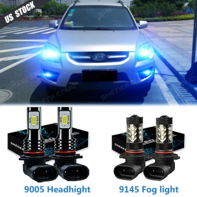 Combo de faros antiniebla altos/bajos LED para KIA SPORTAGE 2017 2018 2019 2020 4 un. Foto 1 de 4