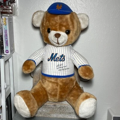 VTG MLB New York Mets Stuffed Animal Plush National League Champions 20x15.5" - Image 1 of 4